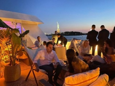 Yacht 186 top deck group